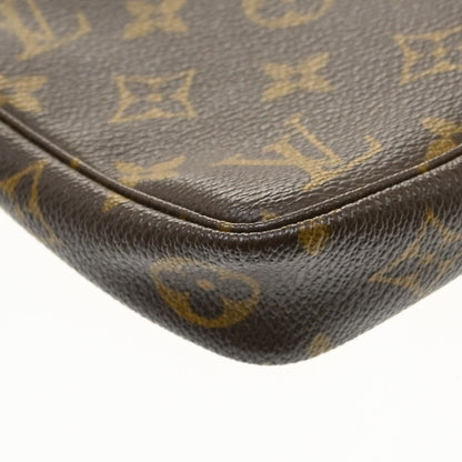 Louis Vuitton Pochette Accessoires Monogram, Brown, Canvas, Clutch