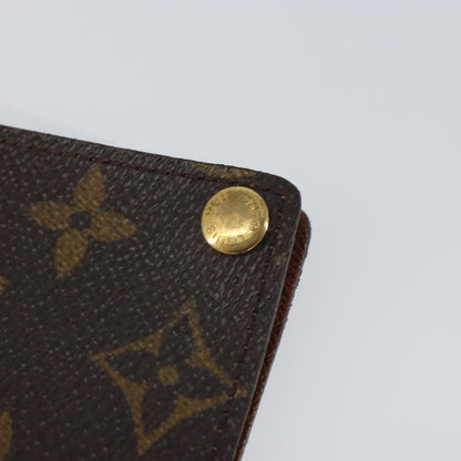 Louis Vuitton Porte Cartes Pression Card Case Monogram Canvas, Brown, Canvas, Card Holder