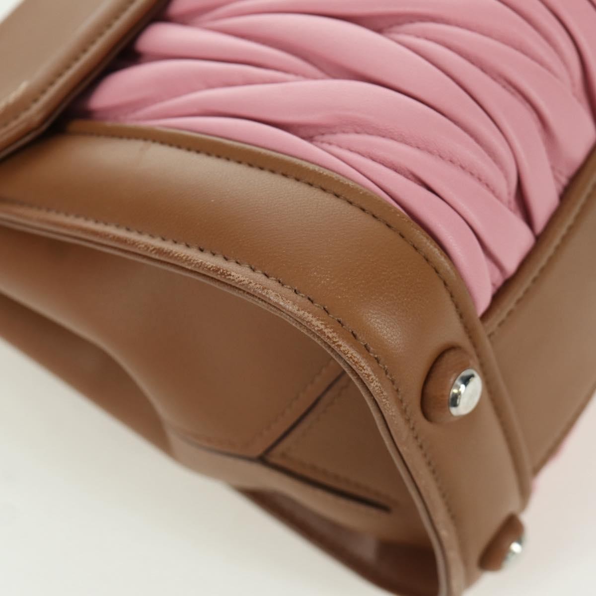 Miu Miu Convertible Top Handle Satchel Matelasse Leather, Pink, Leather, Handbag