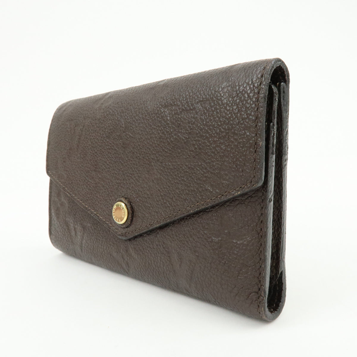 Louis Vuitton Curieuse Monogram Empreinte Leather, Brown, Leather, Wallet