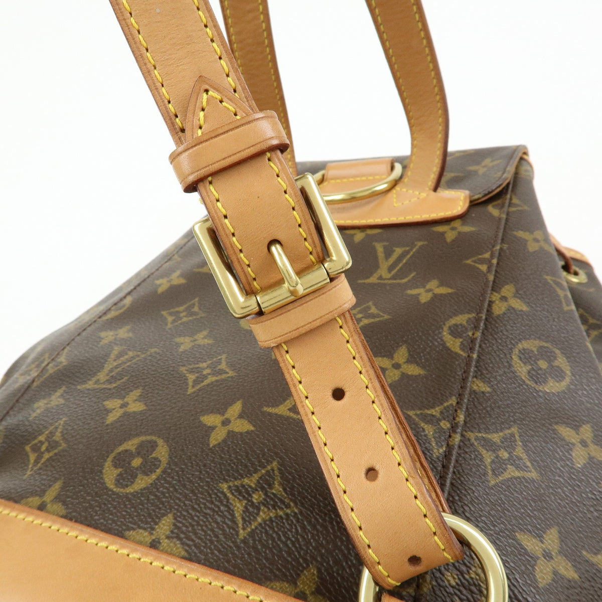 Louis Vuitton Vintage Montsouris Monogram Canvas, Brown, Canvas, Backpack
