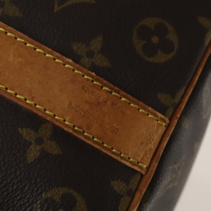 Louis Vuitton Keepall Bandouliere Bag Monogram Canvas, BROWN, CANVAS, Travel bag