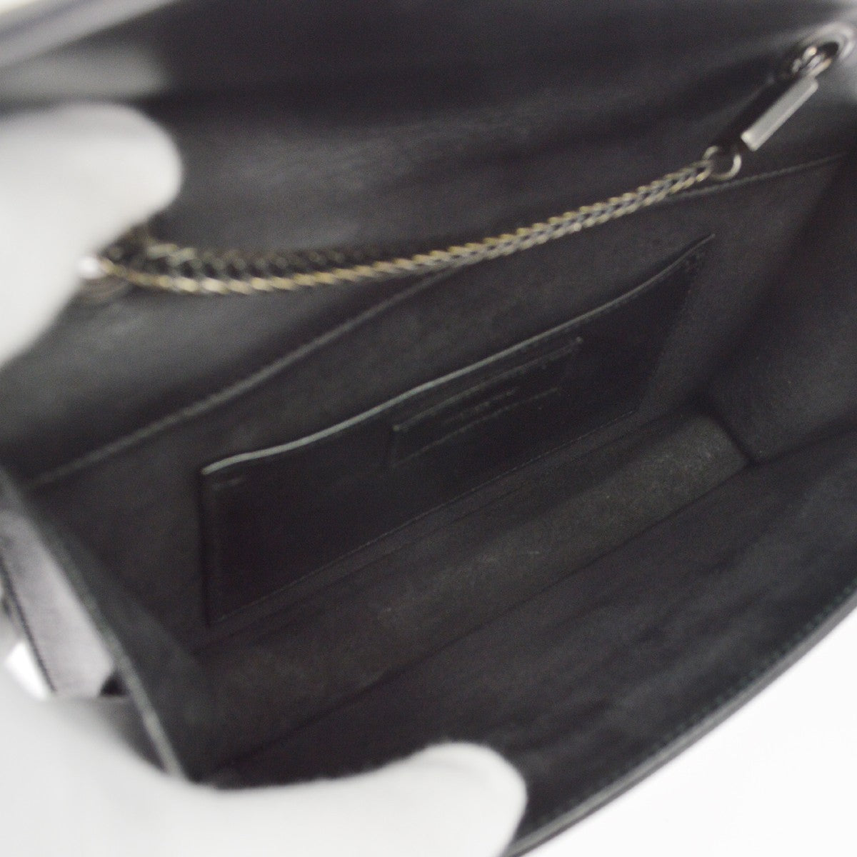 Saint Laurent Betty Leather, Black, Leather, Shoulder Bag