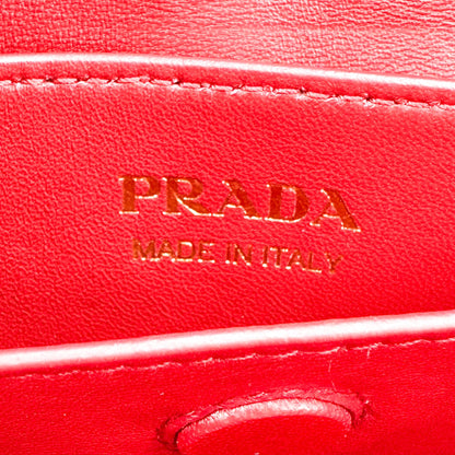 Prada Cuir Double Saffiano Leather, Black, Leather, Tote Bag