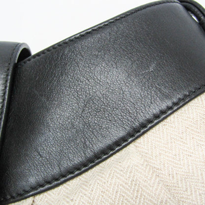 Bvlgari Chandra Canvas, Beige, Canvas, Shoulder Bag