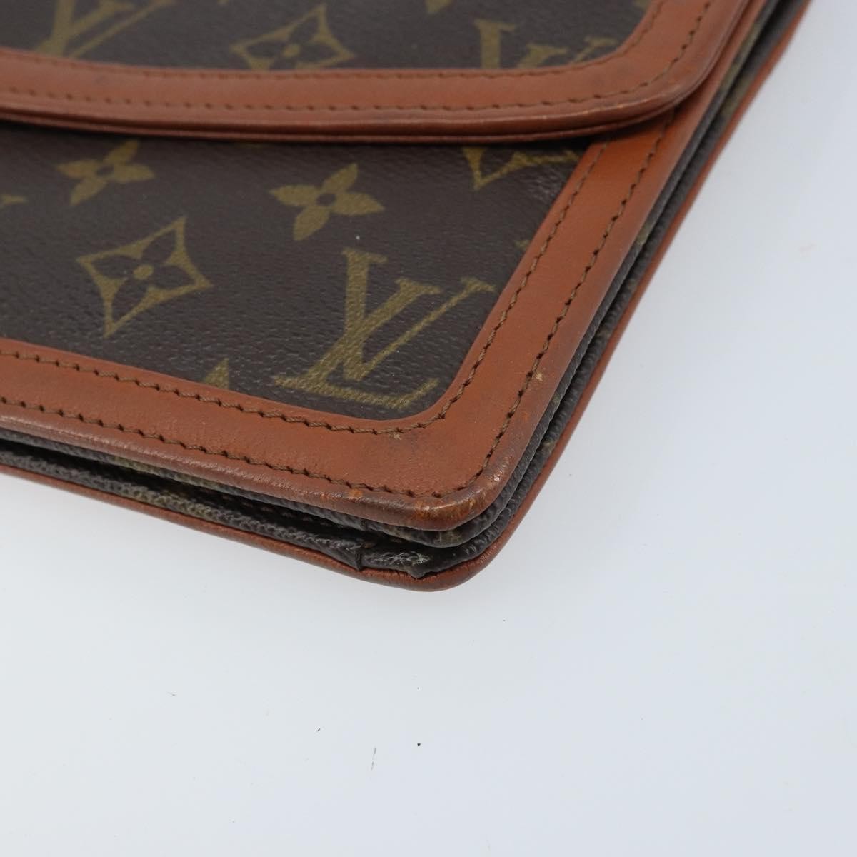 Louis Vuitton Dame Pochette Monogram Canvas, Brown, Canvas, Clutch