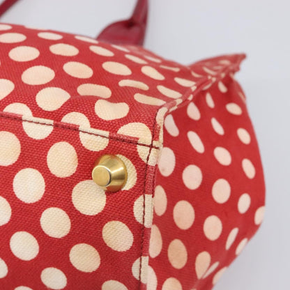 Miu Miu Beau Top Handle Leather, Red, Canvas, Handbag