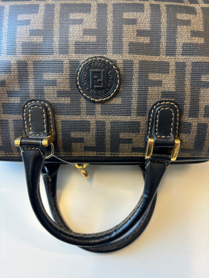 Fendi Zucca Canvas, Brown, Canvas, Handbag