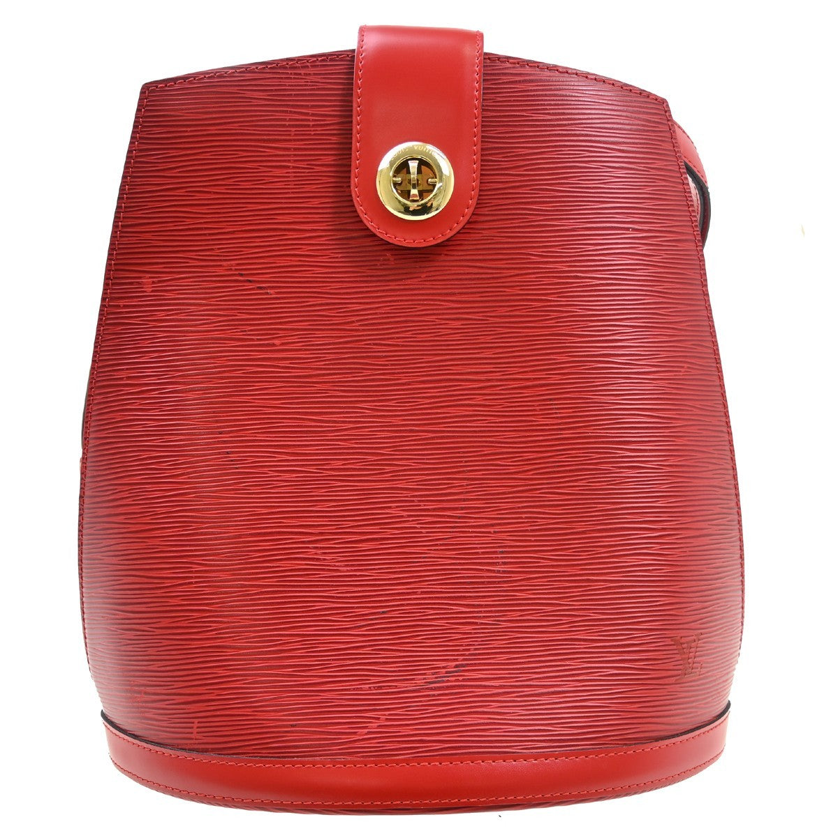 Louis Vuitton Cluny Epi Leather, Red, Leather, Shoulder Bag