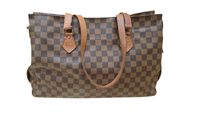 Louis Vuitton Chelsea Damier Ebene, Brown, Canvas, Tote Bag