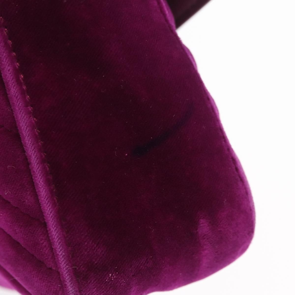 Gucci GG Marmont Matelassé Velvet, Purple, Velvet, Shoulder Bag