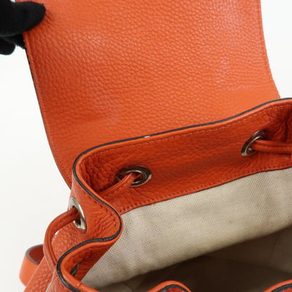 Gucci Bamboo Tassel Leather, Orange, Leather, Backpack