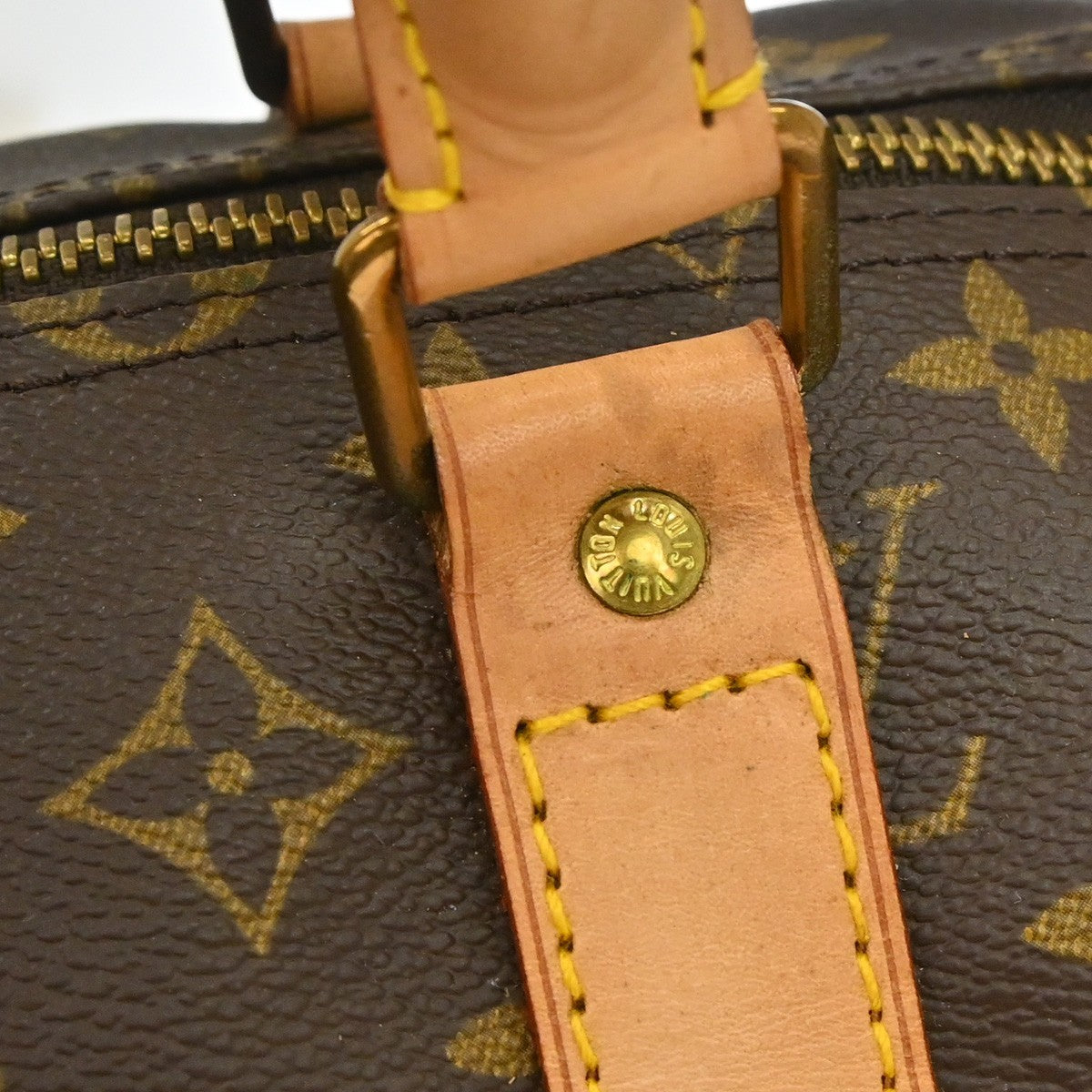Louis Vuitton Keepall Monogram, Brown, Canvas, Travel Bag