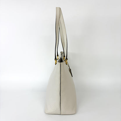 Prada Prada Vitello Phenix Leather Tote Bag Black Large phenix leather, White, Calfskin, Tote Bag