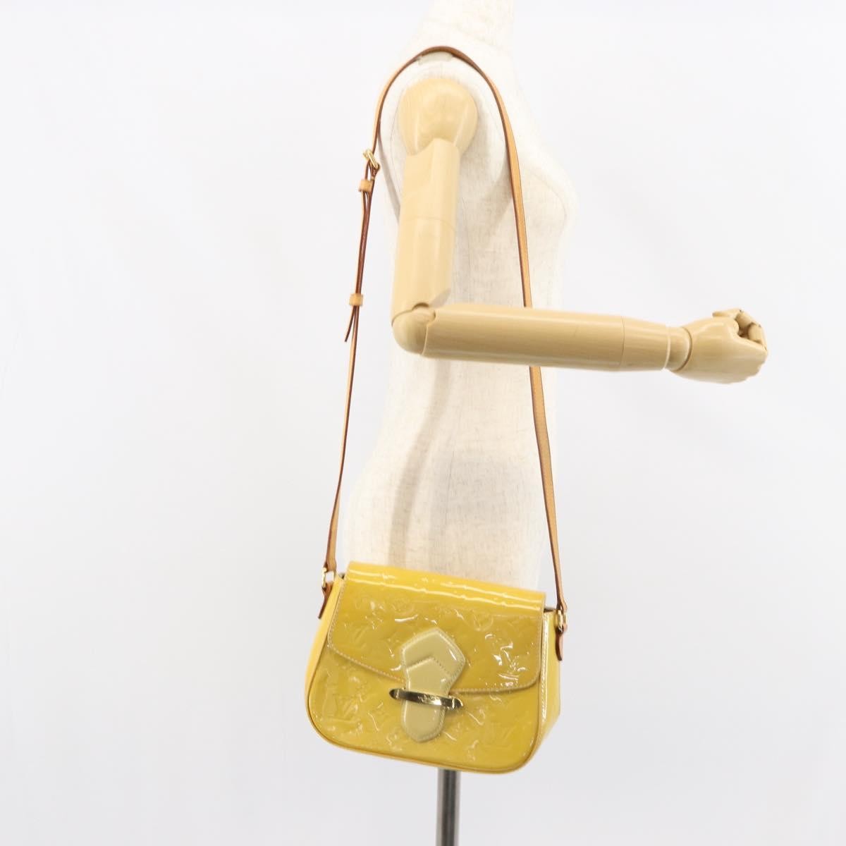Louis Vuitton Bellflower Monogram Vernis, Brown, Patent Leather, Handbag