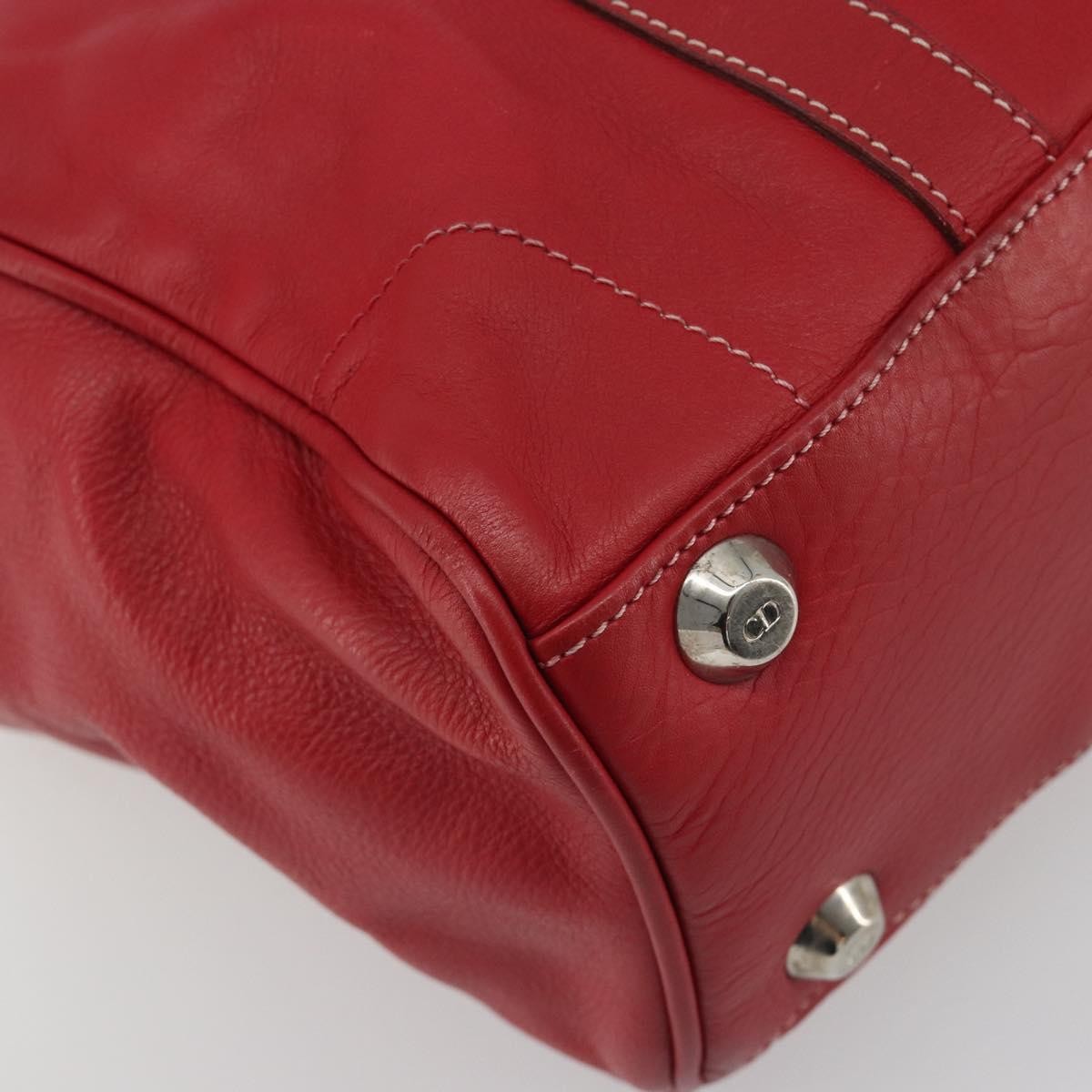 Christian Dior CD Shoulder bag Leather, Red, Leather, Shoulder Bag