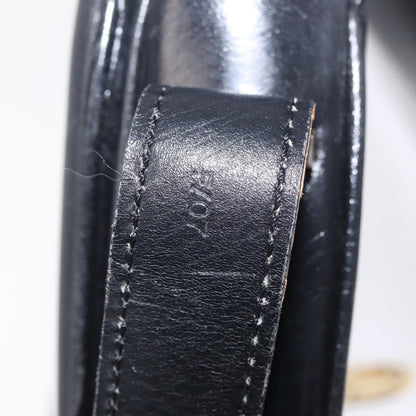 Celine Shoulder Leather, Black, Leather, Shoulder Bag