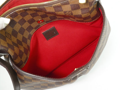 Louis Vuitton Bloomsbury Damier Ebene, Brown, Canvas, Shoulder Bag