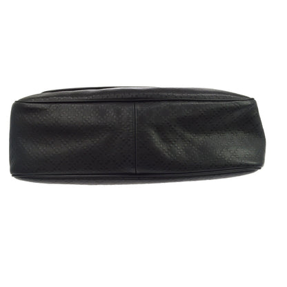 Gucci Lux Flap Messenger Diamante Leather, Black, Leather, Shoulder Bag