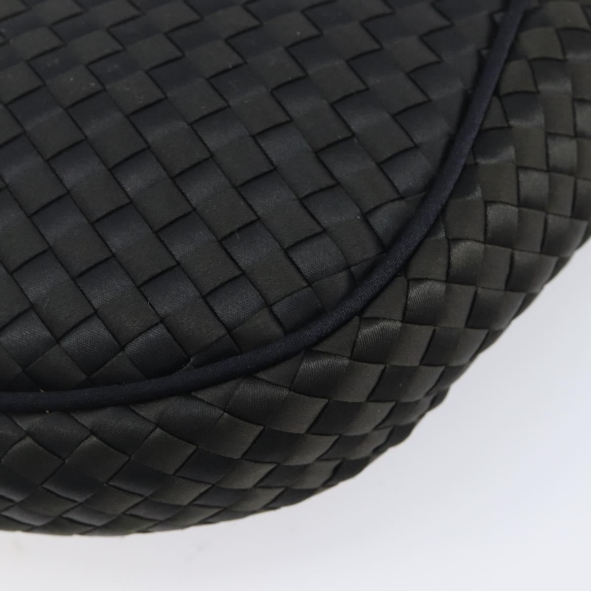 Bottega Veneta Vintage Intrecciato Hobo Nylon, Black, Nylon, Shoulder Bag