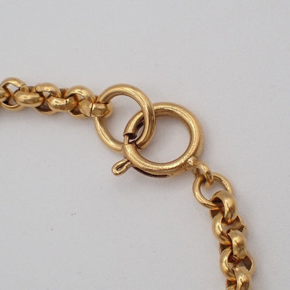 Chanel Vintage CC Heart Pendant Long Metal, Gold, Gold Plated, Necklace