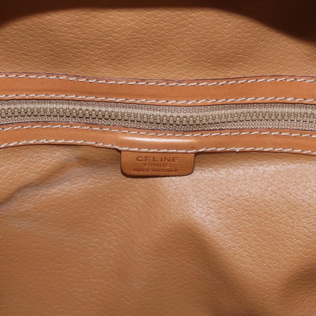 Celine Backpack Leather, Brown, Canvas, Backpack