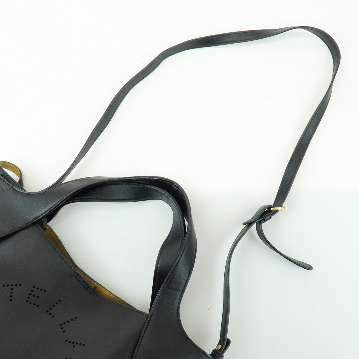 Stella McCartney Alter Faux Leather, Black, Synthetic, Tote Bag
