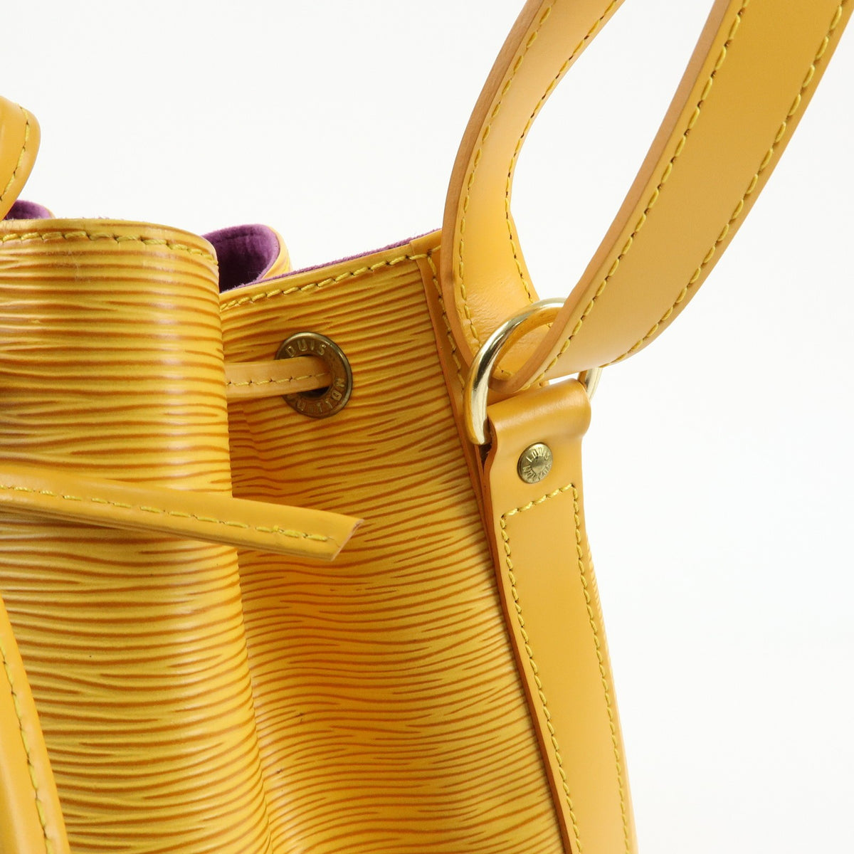 Louis Vuitton Noe Epi Leather, Yellow, Leather, Shoulder Bag