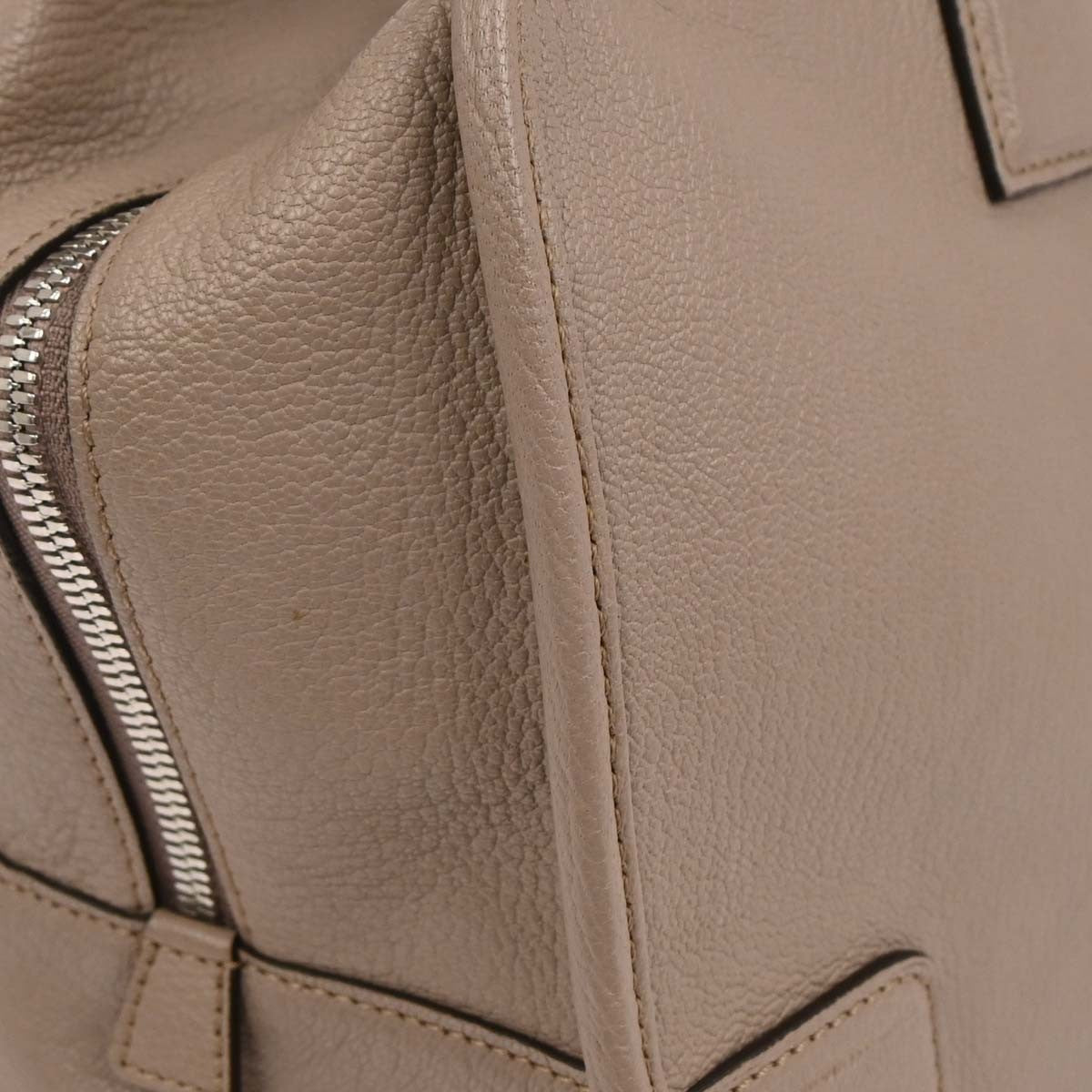 Loewe Amazona Leather, Beige, Leather, Handbag