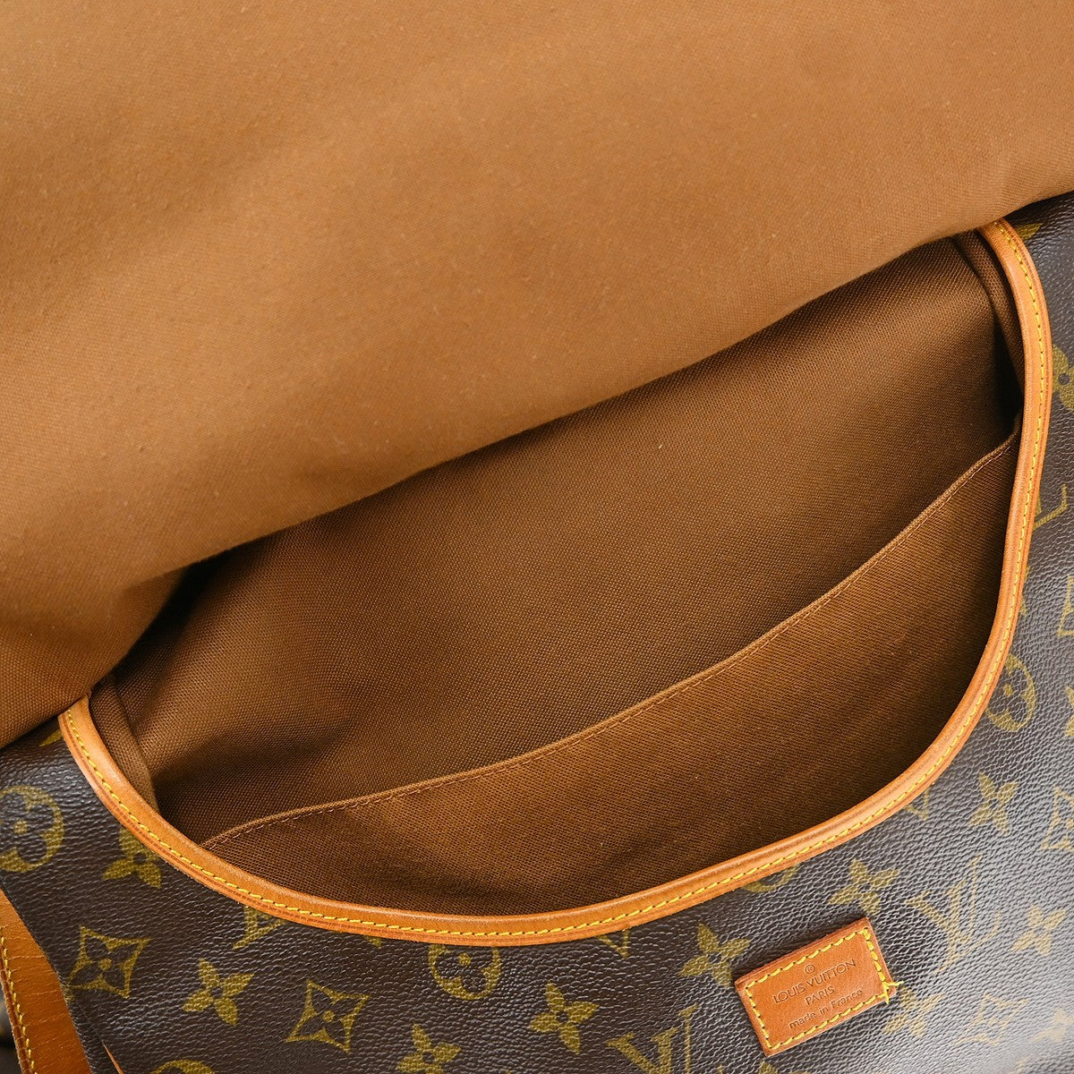Louis Vuitton Saumur Monogram, Brown, Canvas, Shoulder Bag