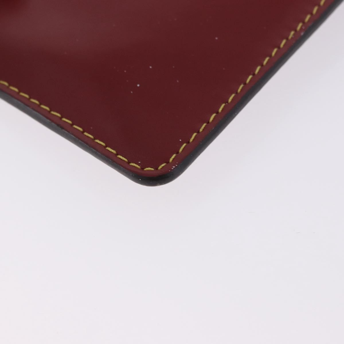 Louis Vuitton Neverfull Leather, Red, Leather, Clutch