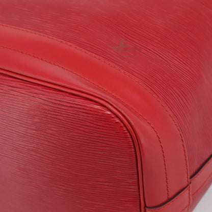 Louis Vuitton Petit Noe Epi Leather, Red, Leather, Handbag
