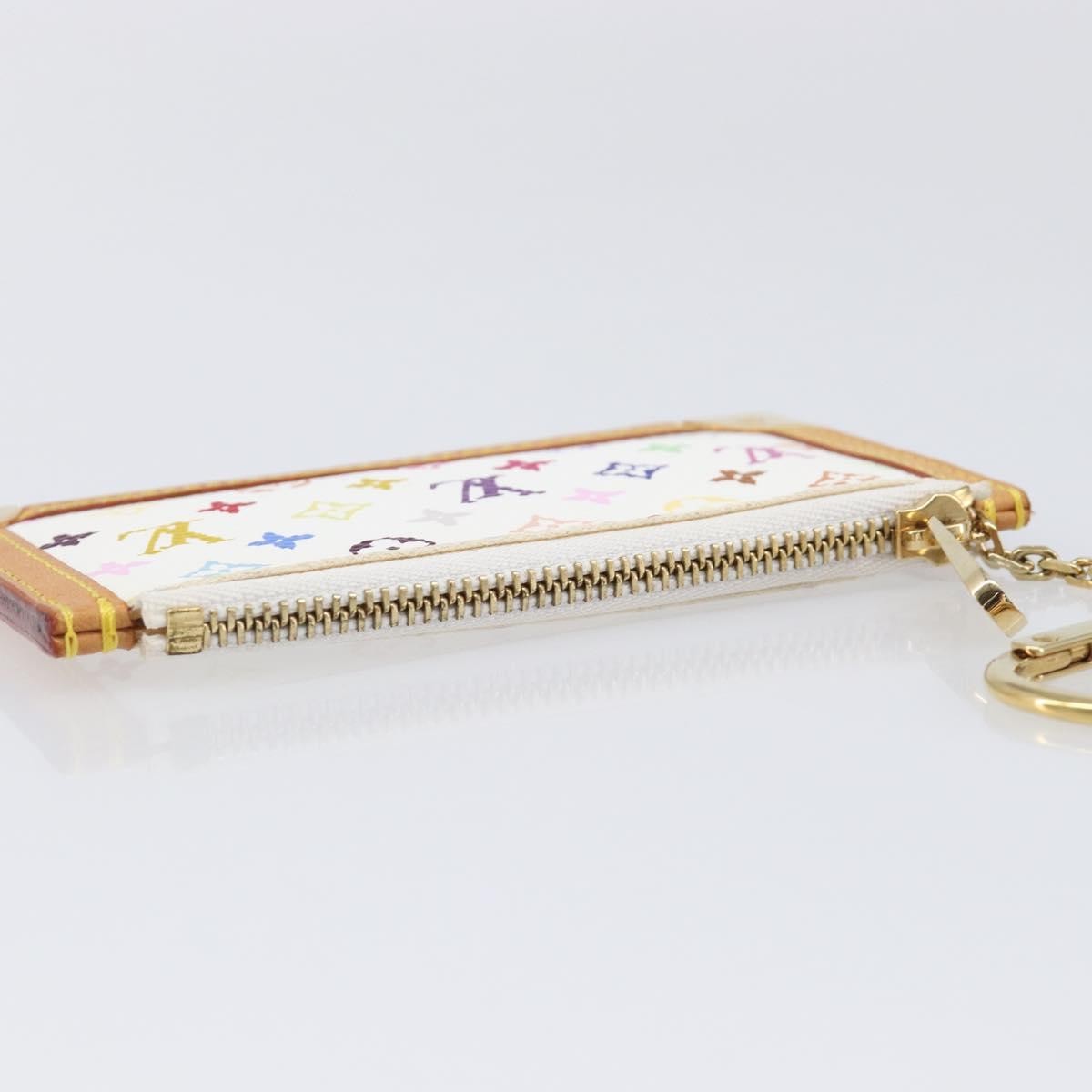 Louis Vuitton Pochette Clés Monogram Canvas, White, Canvas, Wallet