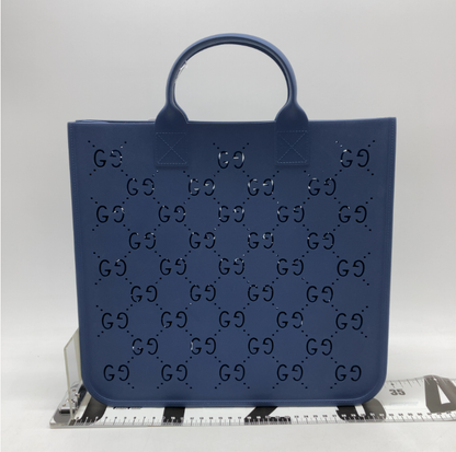 Gucci Miss GG Tote GG Canvas with Leather, Navy, Rubber, Tote Bag