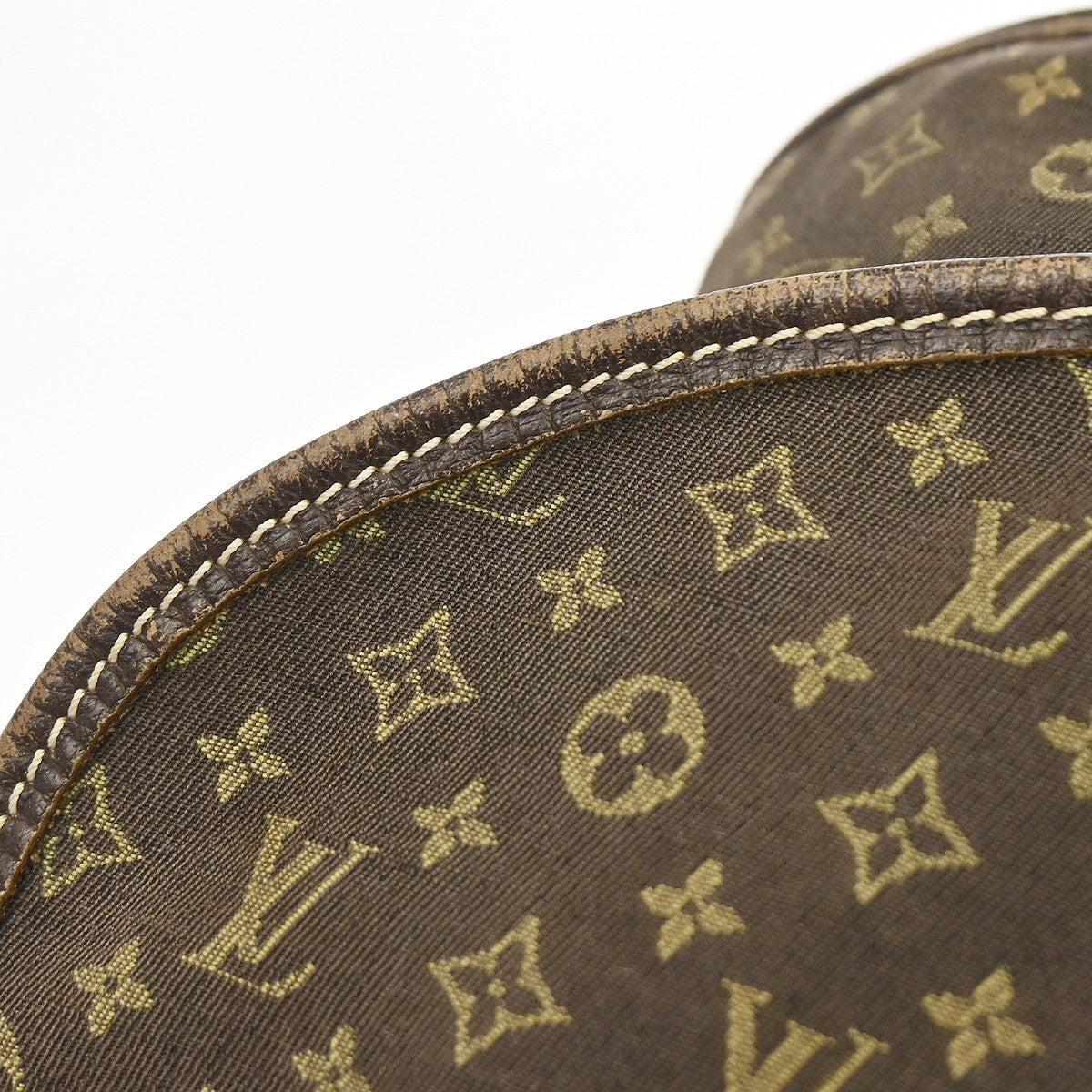 Louis Vuitton Saumur Mini Lin, Brown, Canvas, Shoulder Bag