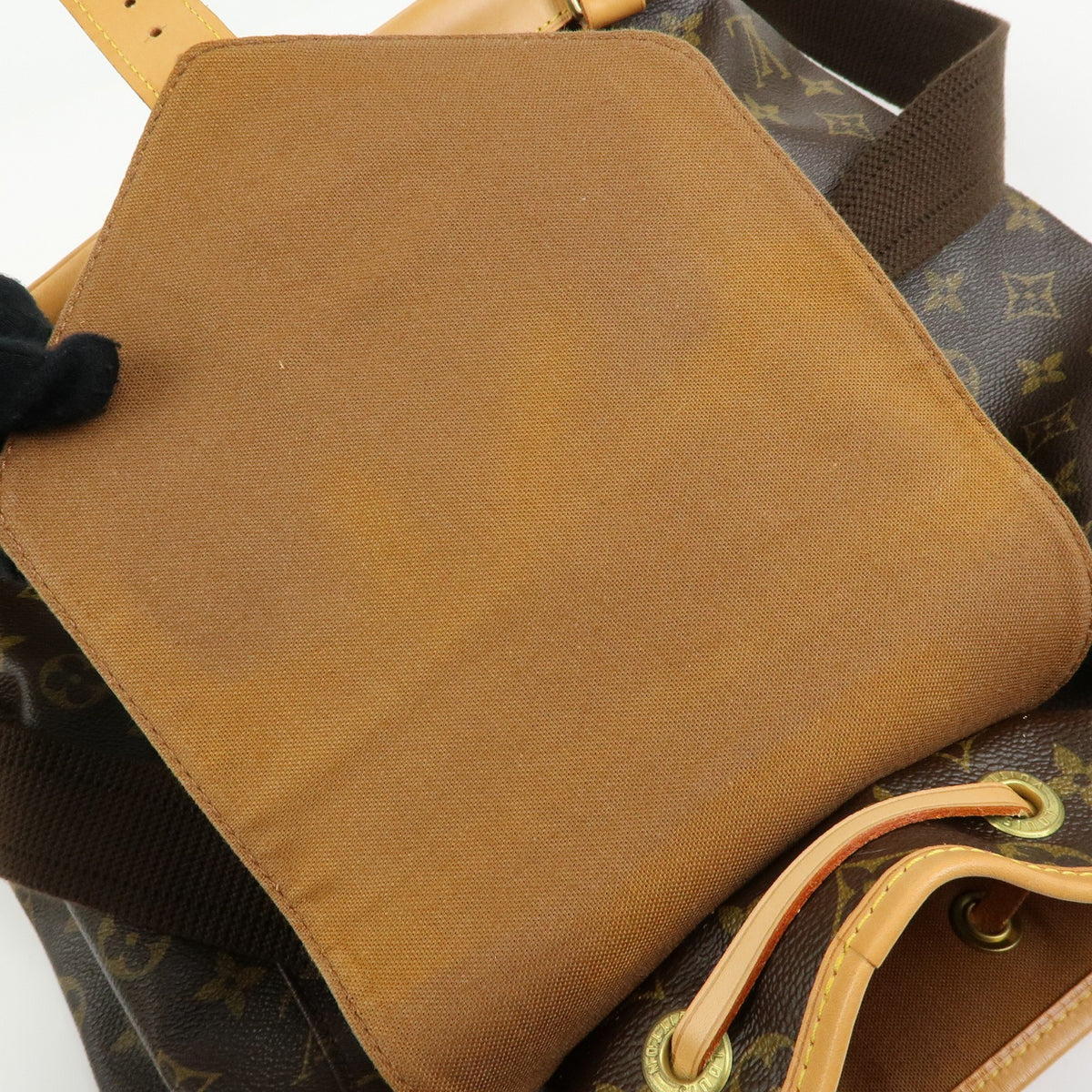 Louis Vuitton Montsouris Monogram Canvas, Brown, Canvas, Backpack