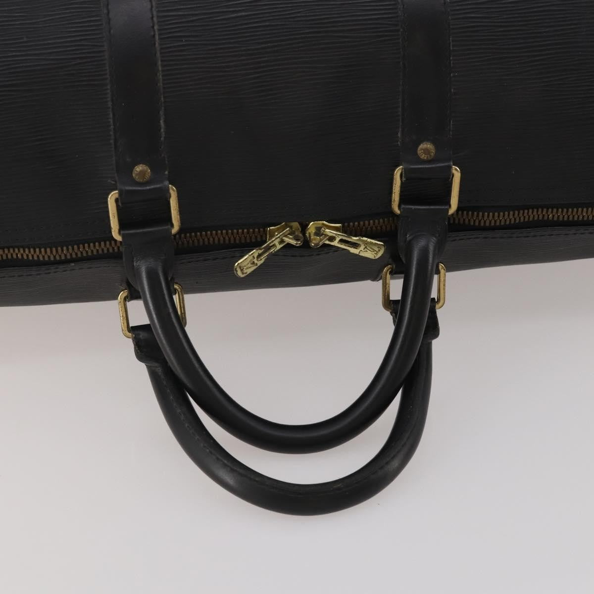 Louis Vuitton Keepall Epi Leather, Black, Leather, Travel Bag