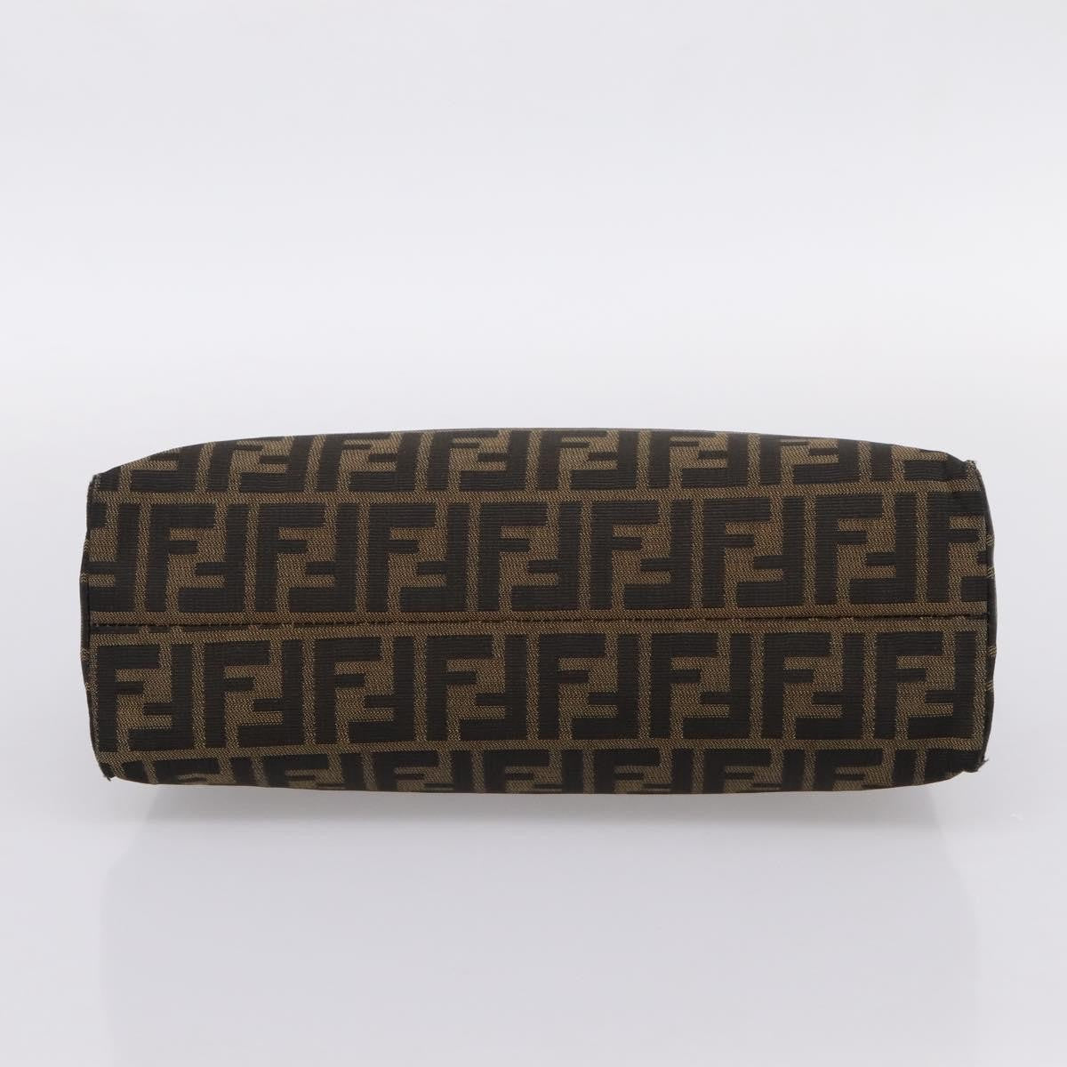 Fendi Mamma Baguette Shoulder Bag Zucca Canvas, Black, Canvas, Handbag