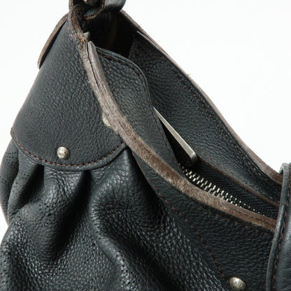 Louis Vuitton Solar Mahina Leather, Black, Leather, Handbag