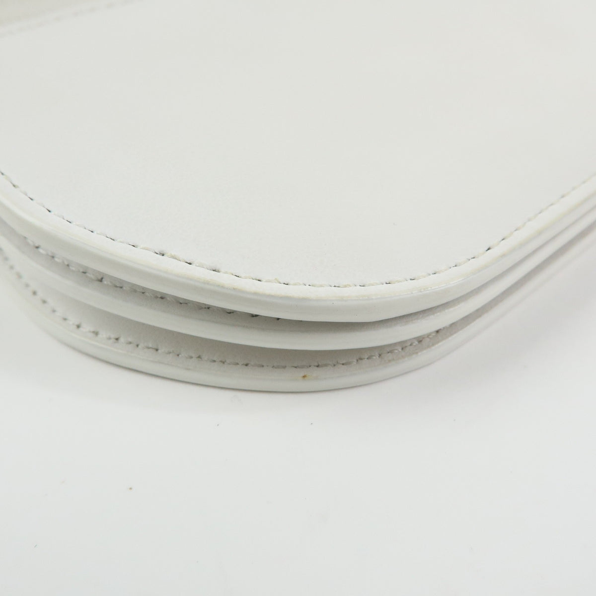 Burberry Olympia Flap Leather, White, Leather, Handbag