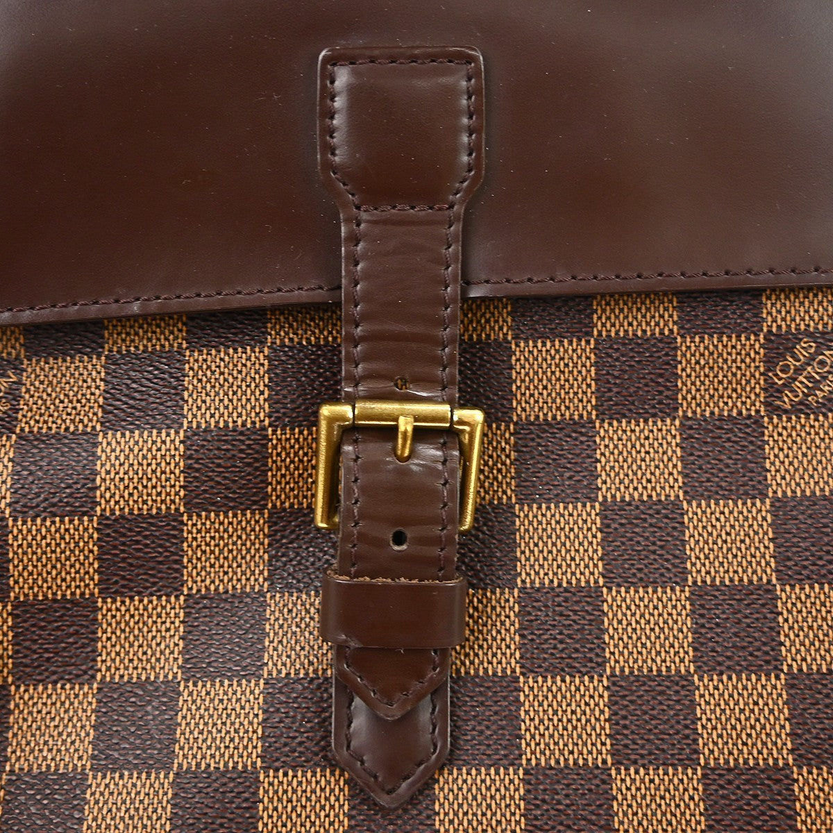 Louis Vuitton Soho Damier, Brown, Canvas, Backpack