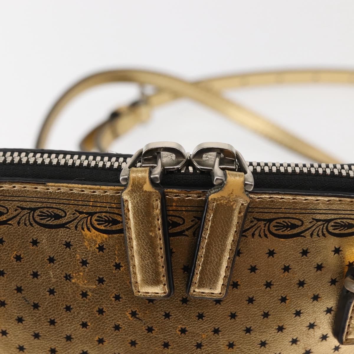 Gucci Dome Limited Edition Printed Leather, Gold, Leather, Crossbody Bag