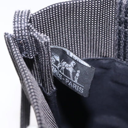 Hermes Herline Canvas, Gray, Canvas, Backpack