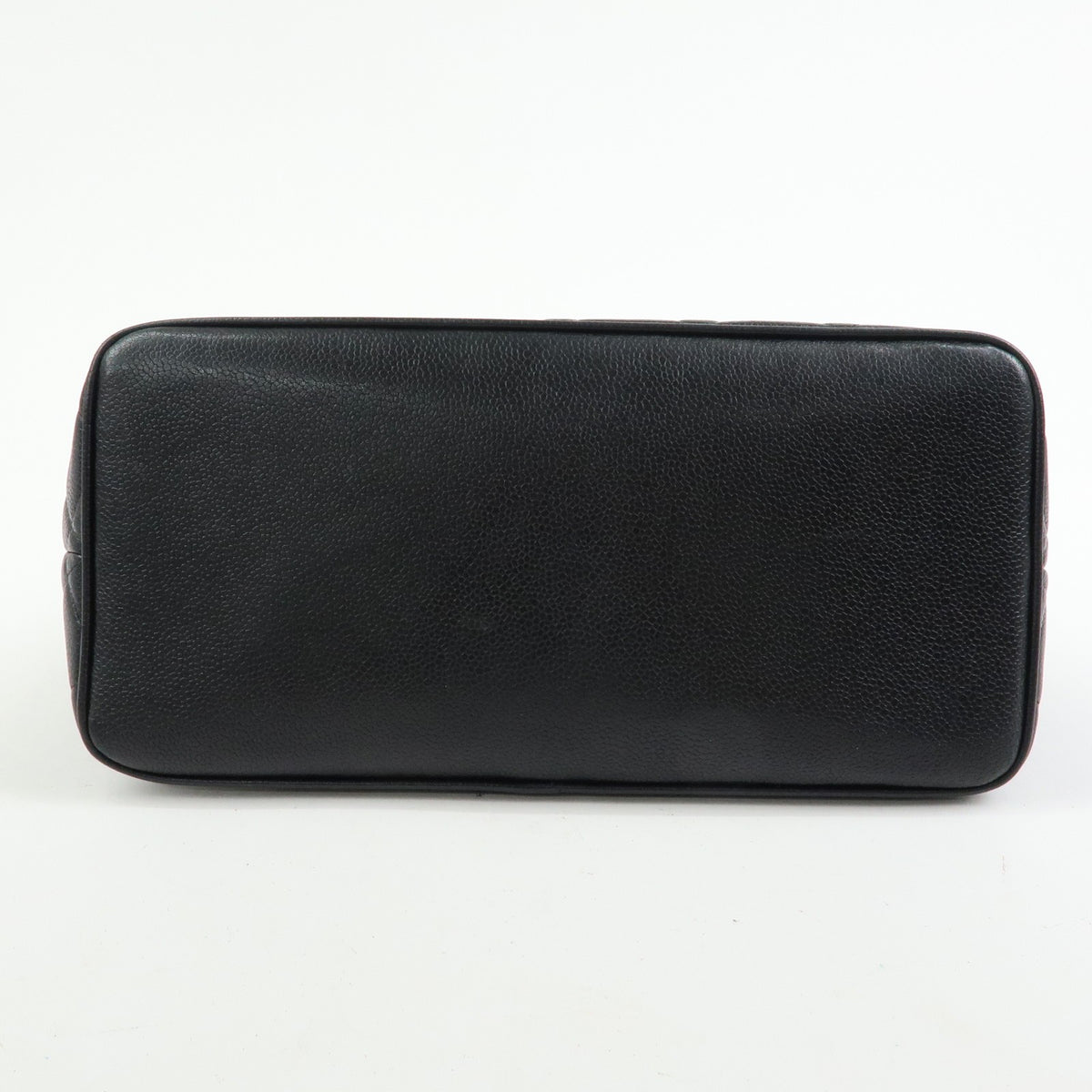 Chanel Medallion Quilted Caviar, Black, Leather, Tote Bag
