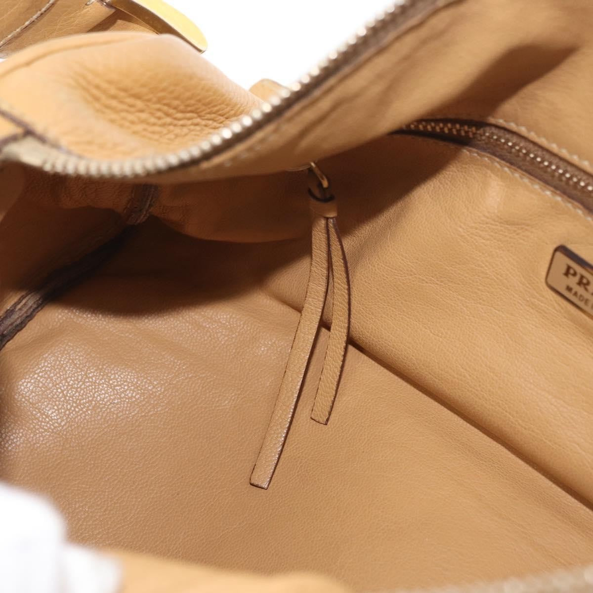 Prada Vintage Leather, Brown, Leather, Shoulder Bag