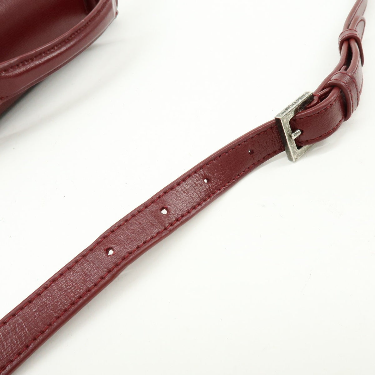 Saint Laurent Bellechasse Satchel Leather, Red, Leather, Handbag