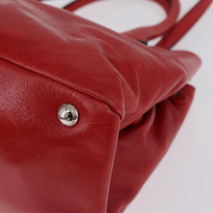 Miu Miu Convertible Vitello Shine, Red, Leather, Tote Bag