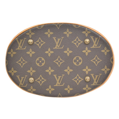 Louis Vuitton Bucket Monogram, Brown, Canvas, Handbag