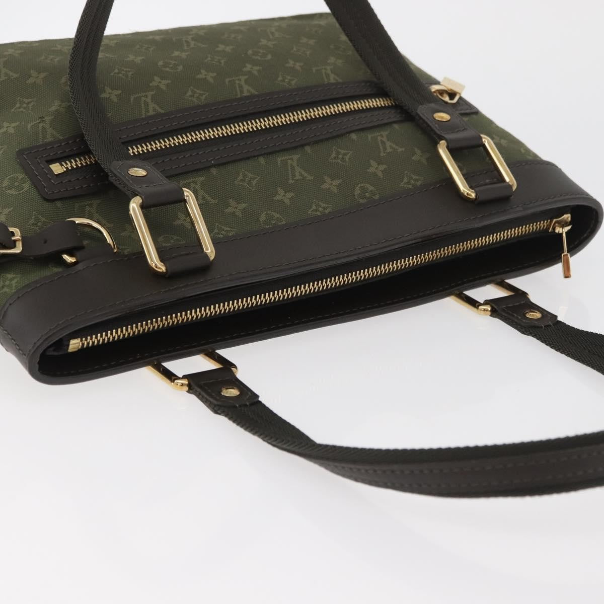 Louis Vuitton Lucille Mini Lin, Khaki, Canvas, Handbag