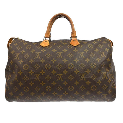 Louis Vuitton Speedy Monogram, Brown, Canvas, Handbag
